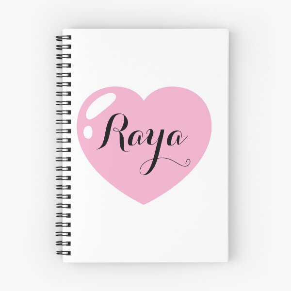 Item preview, Raya Name with Pink Heart  designed and sold by Monika Howarth.