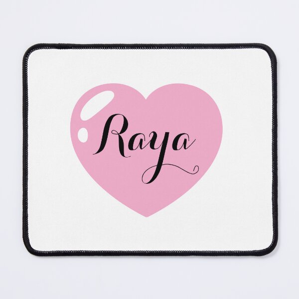 Item preview, Raya Name with Pink Heart  designed and sold by Monika Howarth.