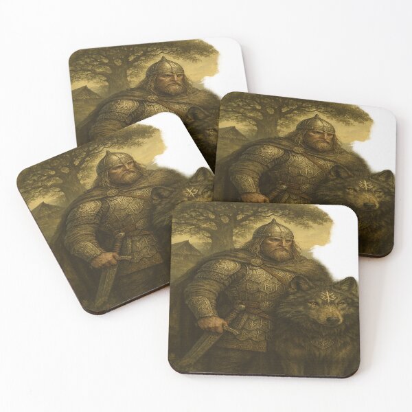 Item preview, Old World – Slavic Warrior & Sacred Wolf designed and sold by GryfStyle.