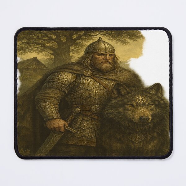 Item preview, Old World – Slavic Warrior & Sacred Wolf designed and sold by GryfStyle.