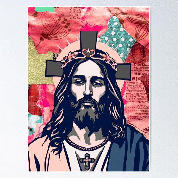 Item preview, Jesus collage designed and sold by GasconyPassion.