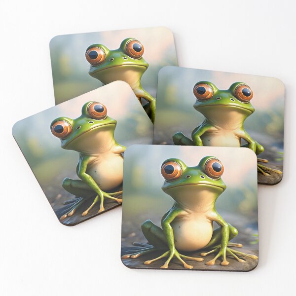 Item preview, Mr. Frog, Frog with Big Eyes, Cute and Animated Frog designed and sold by Lisie24.