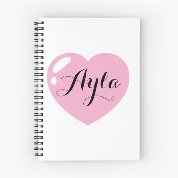 Item preview, Ayla Name with Pink Heart  designed and sold by Monika Howarth.