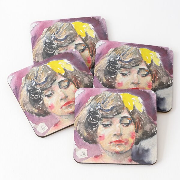 Item preview, COLETTE watercolor portrait .1 designed and sold by lautir.