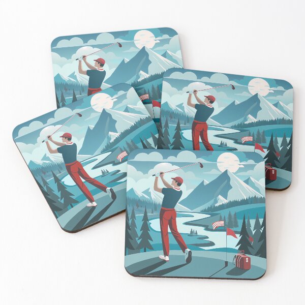 Item preview, ?️ Mountain Golf Swing: Scenic Landscape designed and sold by ART ATTACK ZONE.