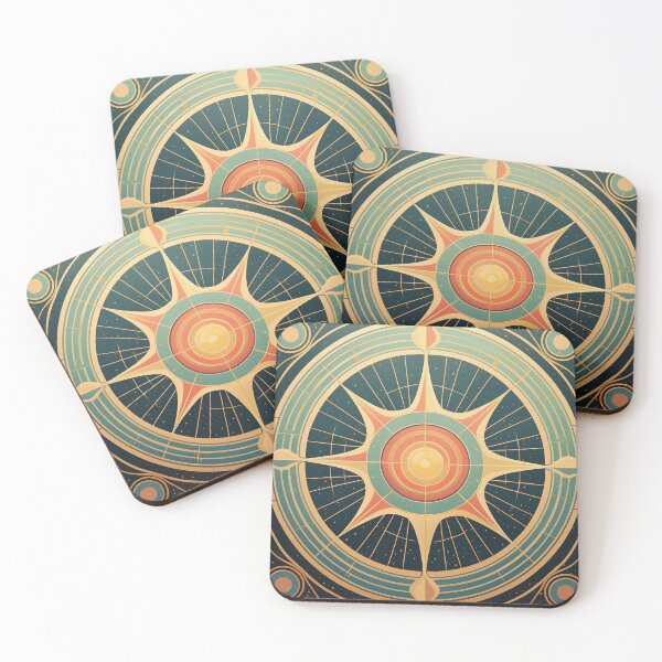 Item preview, Abstract Art Deco - Compass Rose designed and sold by Becky-Poppins.