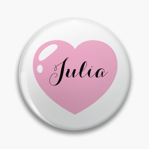 Item preview, Julia Name with Pink Heart  designed and sold by Monika Howarth.