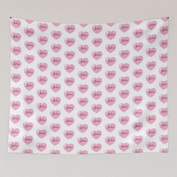 Item preview, Julia Name with Pink Heart  designed and sold by Monika Howarth.