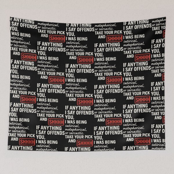 Item preview, Offended? Pick a Label and SHHHH | Satirical Bold Quote T-Shirt designed and sold by TeeTimeTreasure.