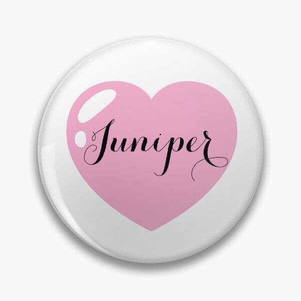 Item preview, Juniper Name with Pink Heart  designed and sold by Monika Howarth.
