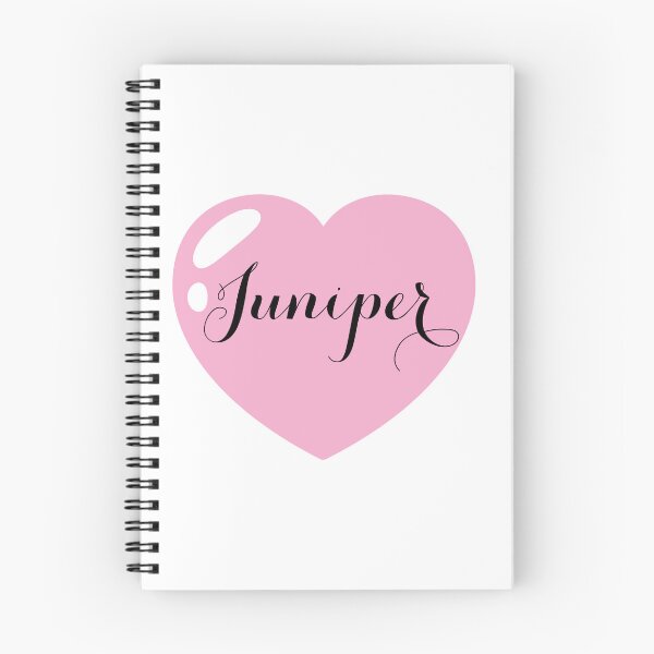 Item preview, Juniper Name with Pink Heart  designed and sold by Monika Howarth.