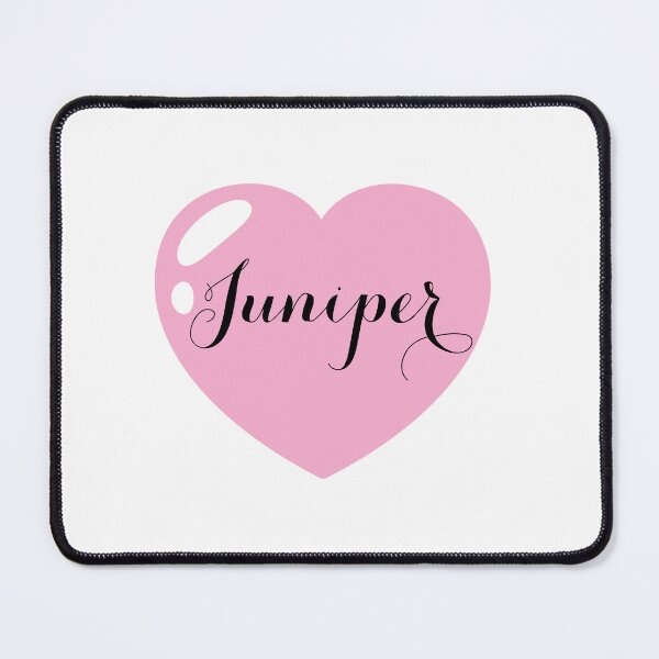 Item preview, Juniper Name with Pink Heart  designed and sold by Monika Howarth.