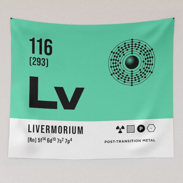 Item preview, 116 Livermorium Periodic Table Element Light designed and sold by VoodooCircus.
