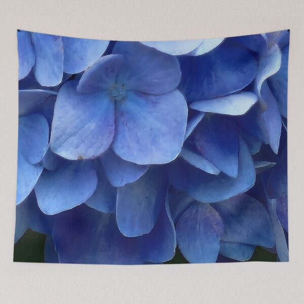 Item preview, Blue Hydrangea Petals in Light & Dark designed and sold by SXW Designs.