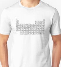 Unique Hand-Drawn Periodic Table Of Elements Unisex T-Shirt