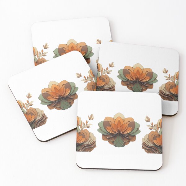 Item preview, Botanical 3D Line Art – Layered Floral Design designed and sold by PP Shop.