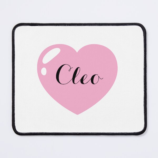 Item preview, Cleo Name with Pink Heart designed and sold by Monika Howarth.