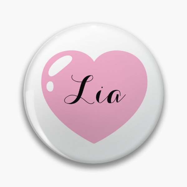 Item preview, Lia Name with Pink Heart  designed and sold by Monika Howarth.