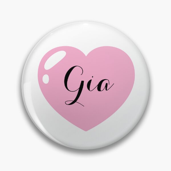 Item preview, Gia Name with Pink Heart  designed and sold by Monika Howarth.