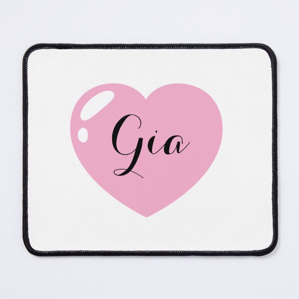 Item preview, Gia Name with Pink Heart  designed and sold by Monika Howarth.