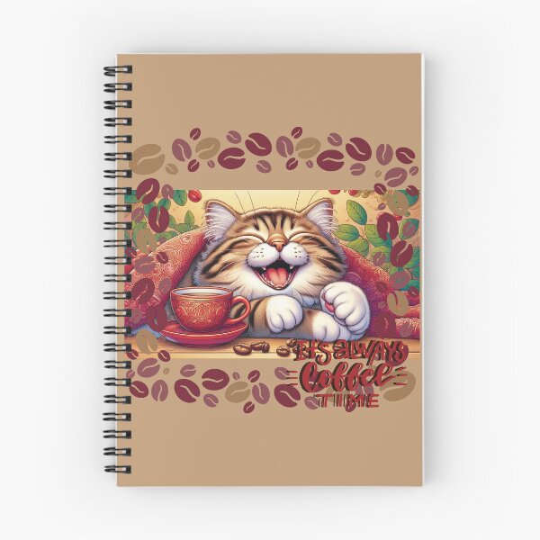 Item preview, Coffee Cat - It's Always Coffee Time designed and sold by HappyHavenStu.