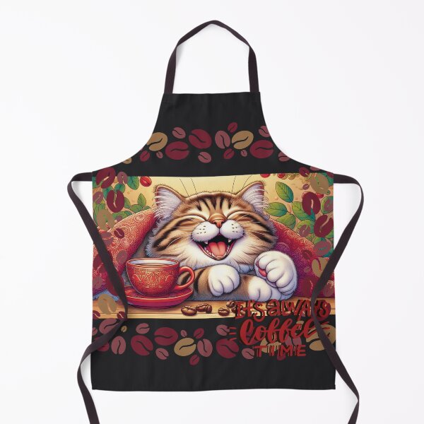 Item preview, Coffee Cat - It's Always Coffee Time designed and sold by HappyHavenStu.