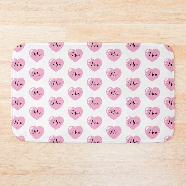 Item preview, Mia Name with Pink Heart  designed and sold by Monika Howarth.