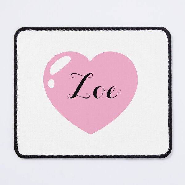 Item preview, Zoe Name with Pink Heart designed and sold by Monika Howarth.