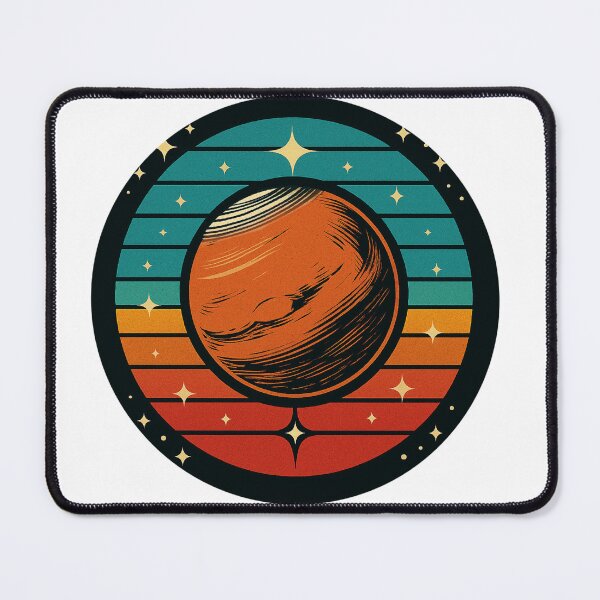 Item preview, Mars (Retro Space) designed and sold by Bubble-Boris.