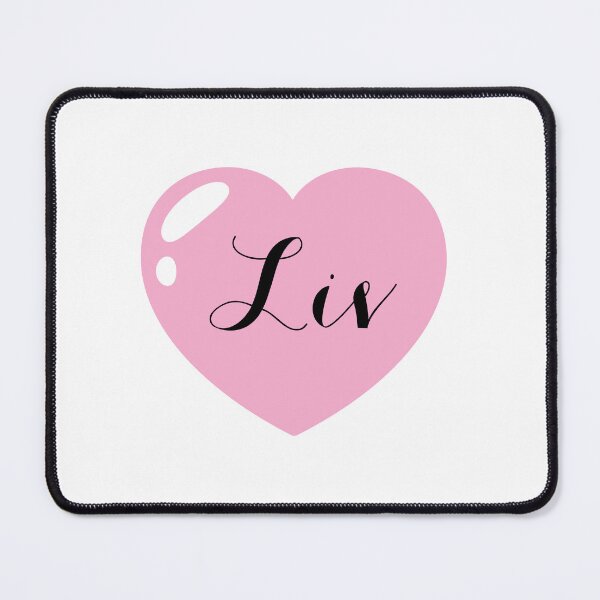 Item preview, Liv Name with Pink Heart  designed and sold by Monika Howarth.