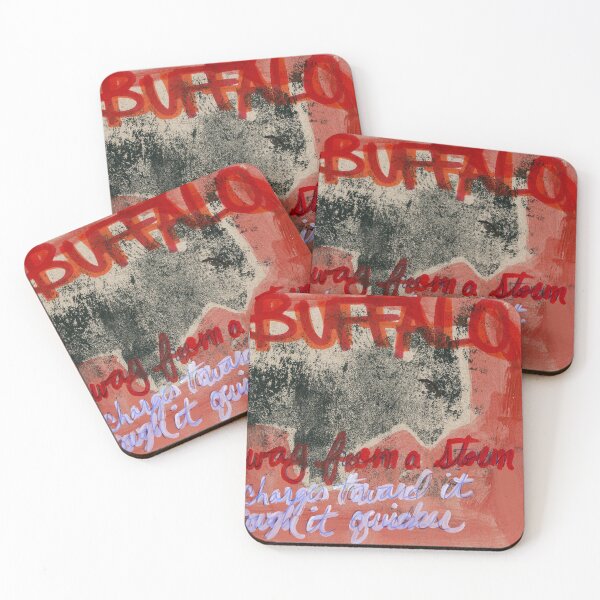 Item preview, Buffalo Charges Towards designed and sold by ElvisSantanaArt.