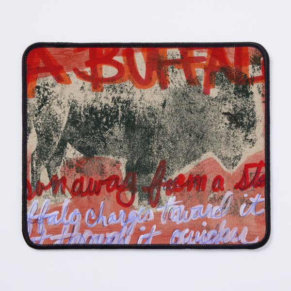 Item preview, Buffalo Charges Towards designed and sold by ElvisSantanaArt.
