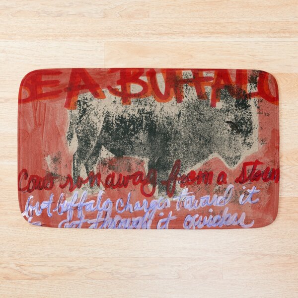 Item preview, Buffalo Charges Towards designed and sold by ElvisSantanaArt.