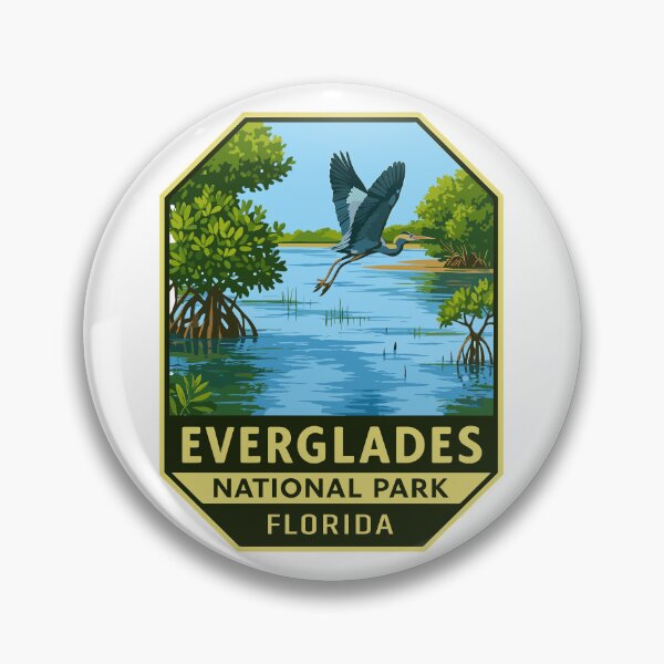 Item preview, Everglades National Park Retro Swamp Wildlife Sticker designed and sold by Ismeal Von.