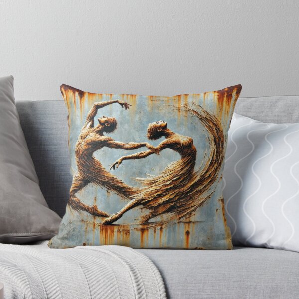Item preview, Grace in Rust – Contemporary Dance Art designed and sold by ReachForArt.