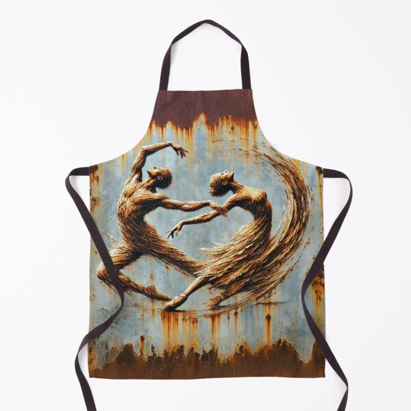 Item preview, Grace in Rust – Contemporary Dance Art designed and sold by ReachForArt.