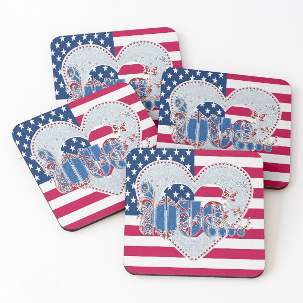 Item preview, LOVE - Stars and Stripes designed and sold by ifourdezign.