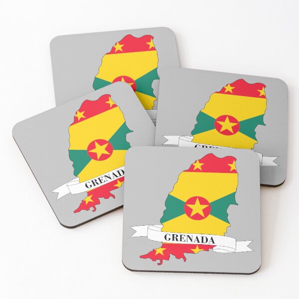 Item preview,  Flag map of Grenada designed and sold by visual adventures.