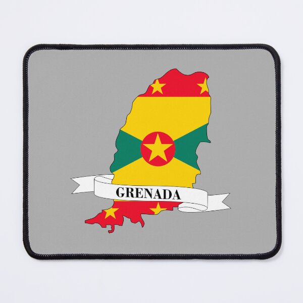 Item preview, Flag map of Grenada designed and sold by visual adventures.