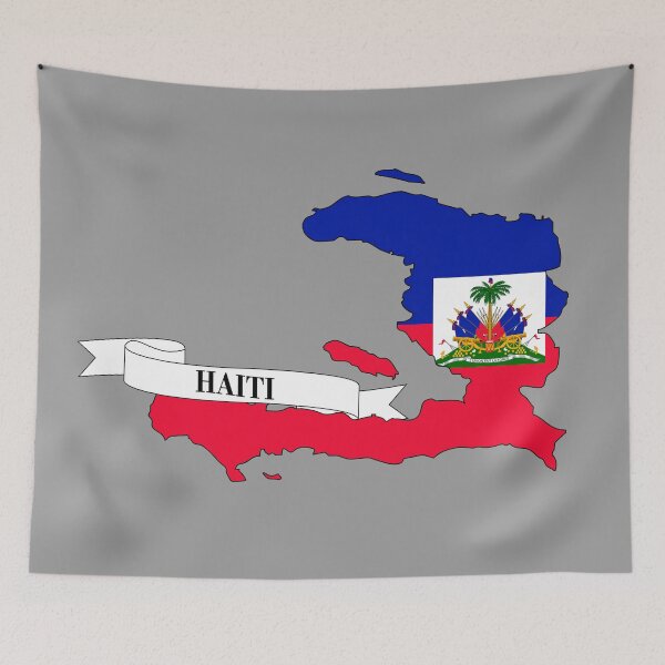 Item preview, Flag map of Haiti designed and sold by visual adventures.