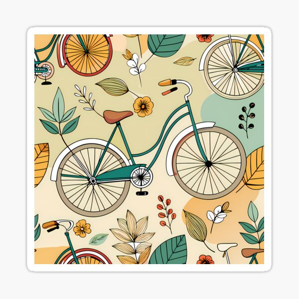 Item preview, Nature and Cycling in Harmonious Design designed and sold by ART ATTACK ZONE.