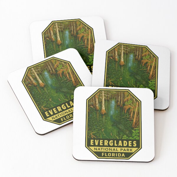Item preview, Everglades National Park Retro Swamp Wildlife Sticker designed and sold by Ismeal Von.