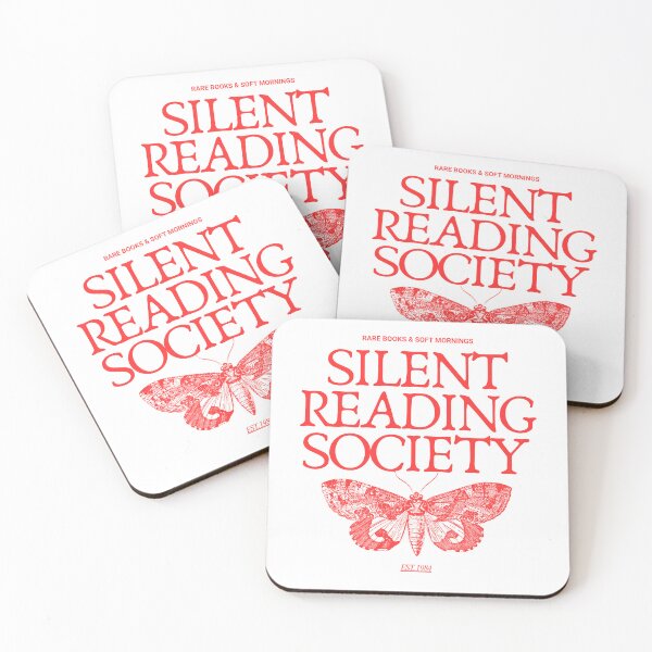 Item preview, Silent Reading Society – Vintage Book Lover Aesthetic designed and sold by theinkedprintco.