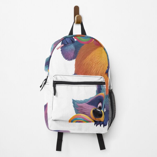 Item preview, Sugar Rush Raccoon: A Whimsical Treat in Technicolor designed and sold by ForeverPrintsOK.