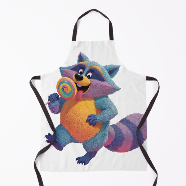 Item preview, Sugar Rush Raccoon: A Whimsical Treat in Technicolor designed and sold by ForeverPrintsOK.