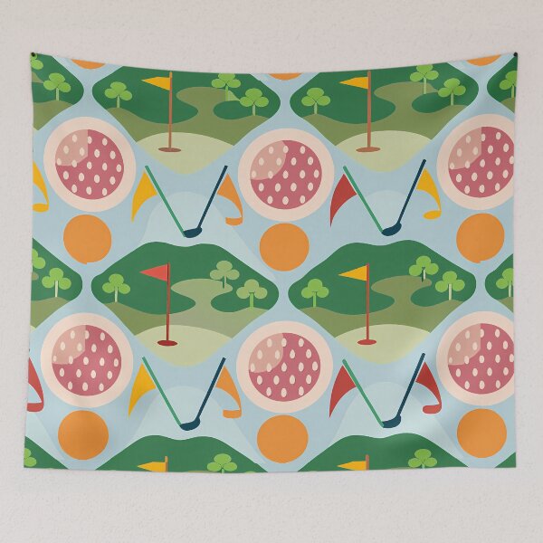 Item preview, Sporty Golf Greens With Patterned Flair designed and sold by ART ATTACK ZONE.