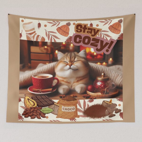 Item preview, Cat Choco Drink- Stay Cozy designed and sold by HappyHavenStu.