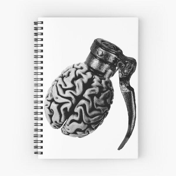 Item preview, grenade brain sticker designed and sold by judepsd.