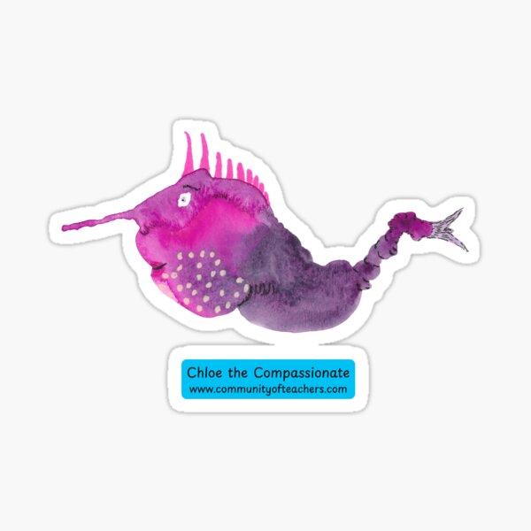 Chloe the Compassionate – Confidence Creature of Kindness and Calm Sticker