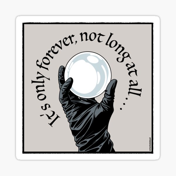 Item preview, It's Only Forever Crystal Ball Illustration designed and sold by orionlodubyal.
